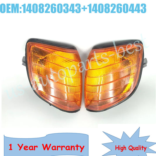 Pair Front Turn Signal Lamp Blinker Coner Light Fit For MB S-Class W140 300SD SE