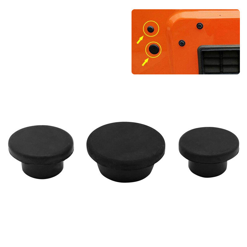 Tailgate Plug Set Spare Tire Carrier Delete Rubber for Jeep for Wrangler JK 2007-17