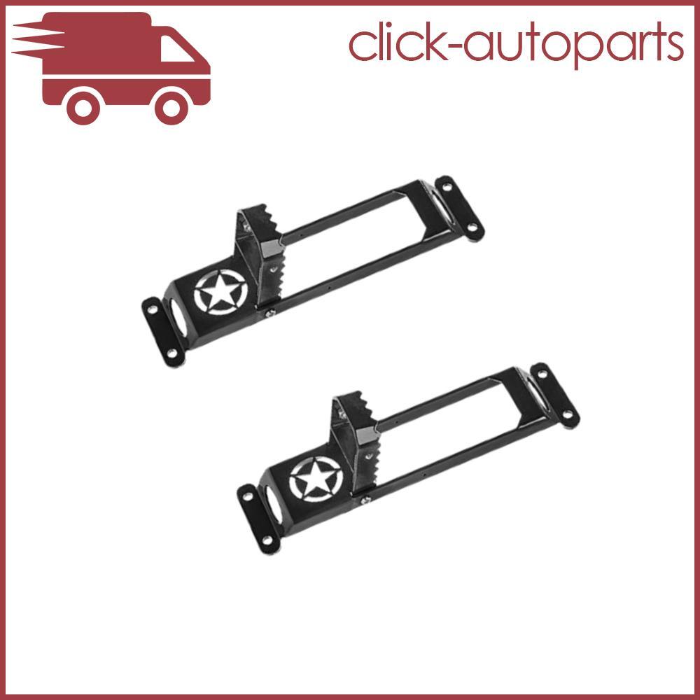 2x Door Hinge Side Step Foot Rest Pedal Peg Folding Fits for Wrangler JL 18-20