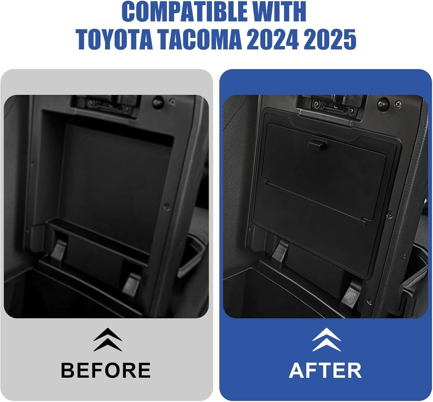 Suitable for 2024+ Tacoma center console armrest hidden storage box storage tray - n