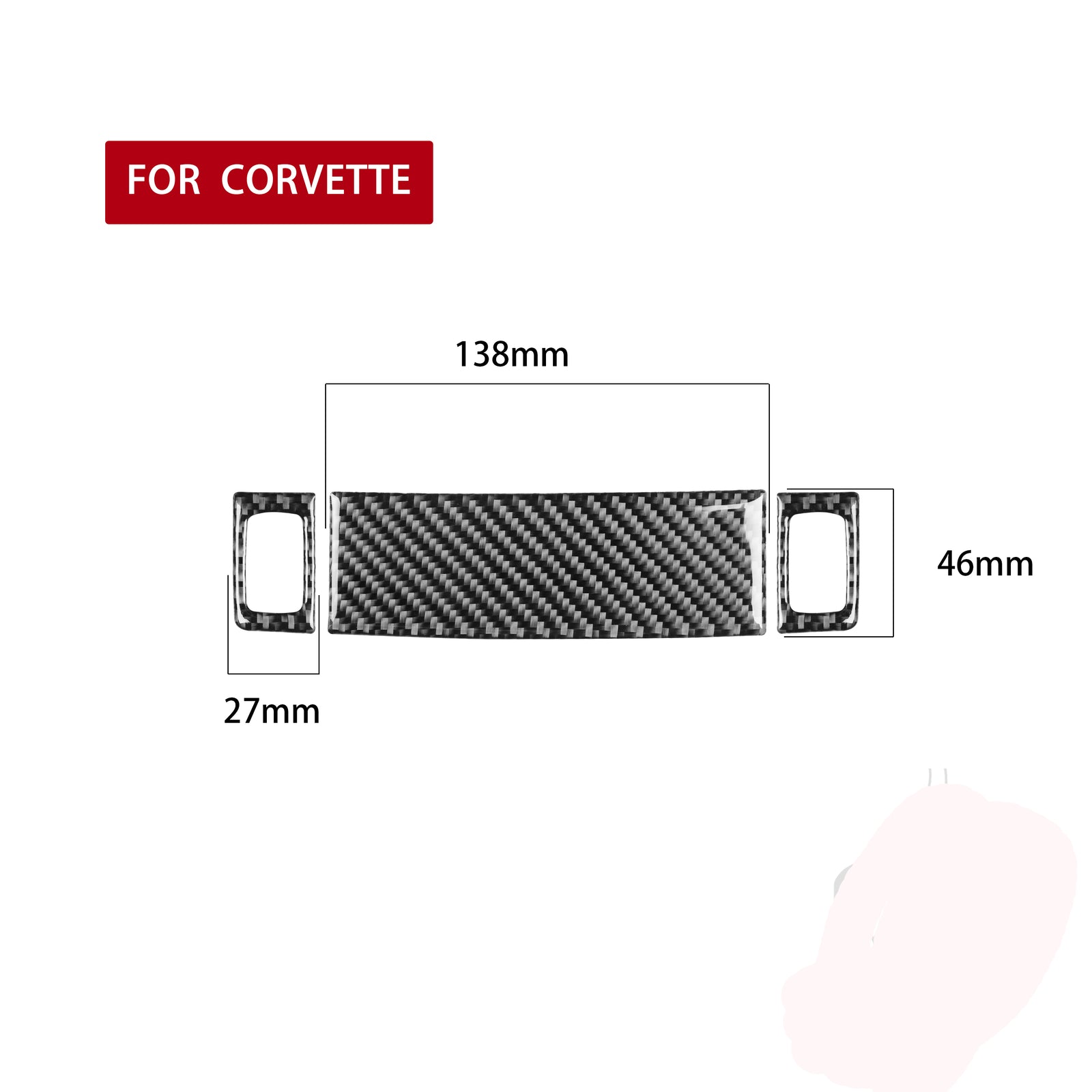 Chrome exterior rearview wing mirror cover trim suitable for Camry 2018-2023- v