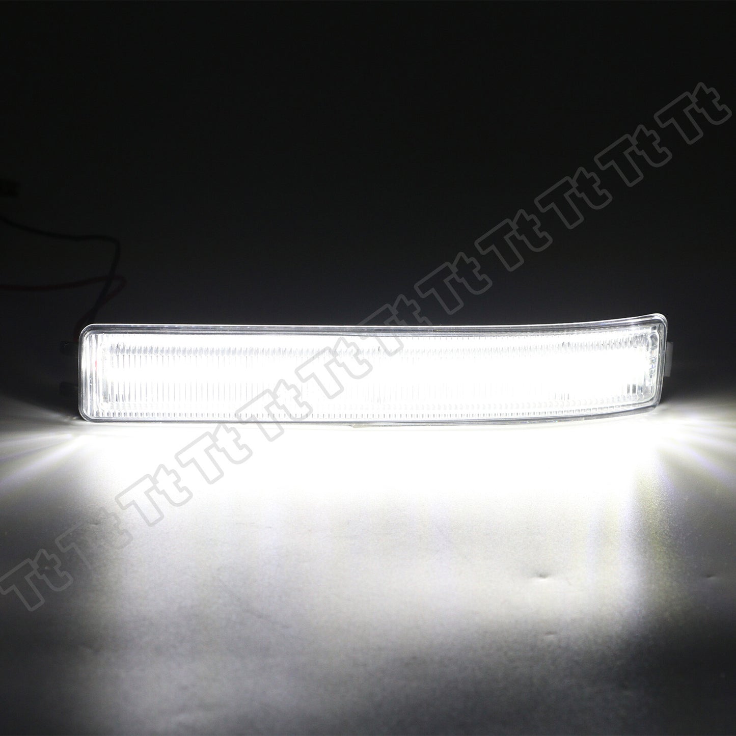 2 Piece White LED Side Mirror Turn Signal Reflector Lights for 2009-14 F150- v
