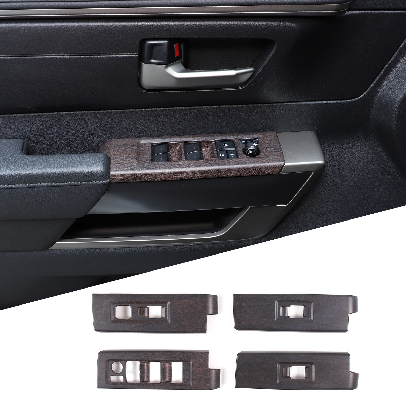 Carbon fiber cosmetic mirror panel decorative sticker suitable for Corvette C8 2020-2023- v