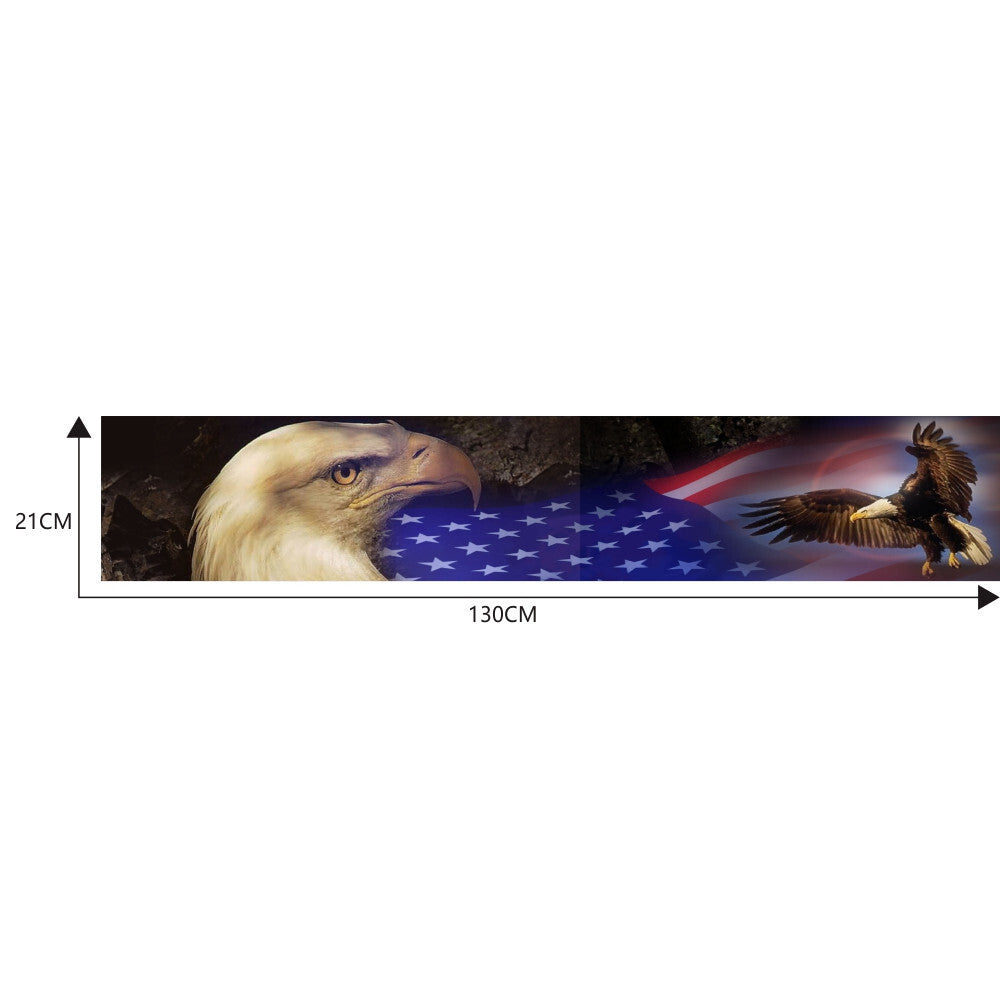 DIY Car Front Windshield Sunshade Decal Window American Flag Sticker Waterproof