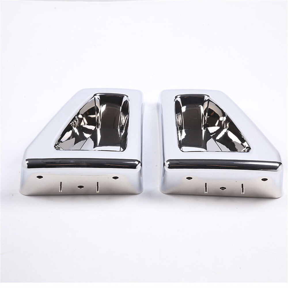 Chrome ABS Replace Front Bumper Side Wrap Angle Cover For HUMMER H2 2003-2009