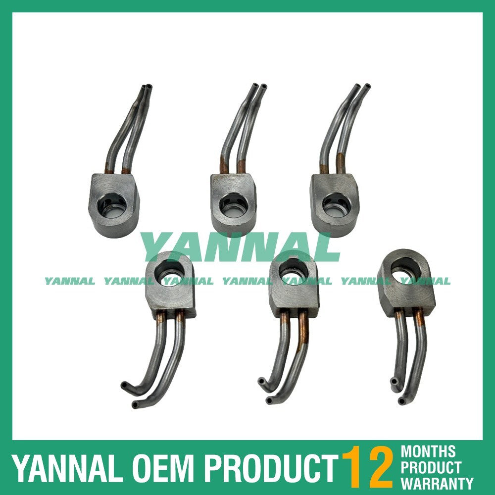 6-pack 2773076 168-4539 oil cooling nozzles suitable for Caterpillar C18 C16 C15 3406E