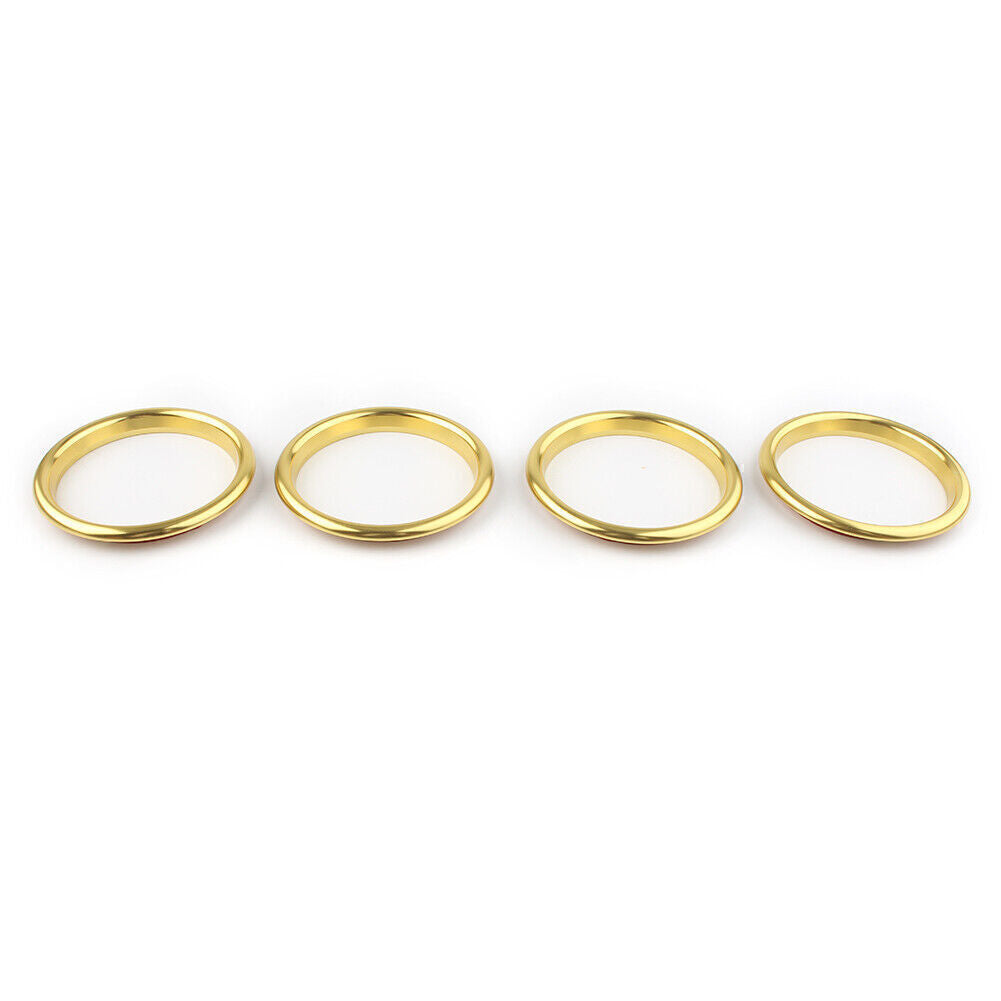 for Audi A3 8V 2012-2019 Stainless Steel Gold 4x Car Air Vent Outlet Ring Cover