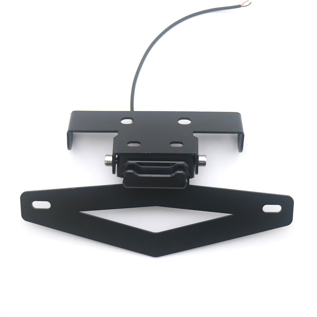 Black Tail Light Mount LED License Plate Light Bracket Holder For Benelli 502C Q