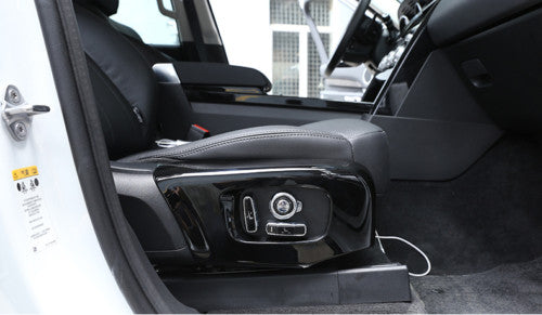 Black Car for Seat Adjust Handle Button Cover Trim for Range Rover Velar 2017-2019