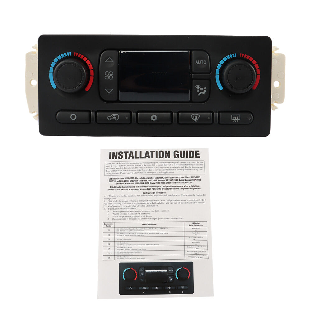 AC heater climate control module for GMC , improved design 599-211XD- n