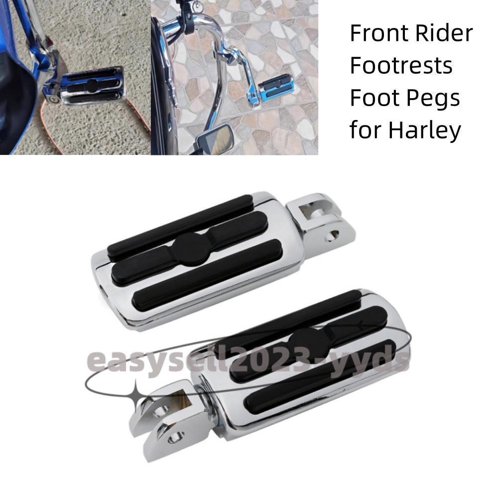 Front Rider Footrests Foot Pegs for Harley Softail Fat Bob 2018-2023 FLSB FXBB