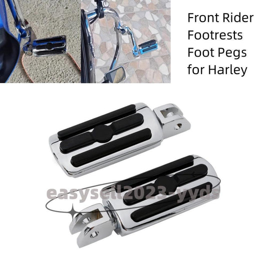 Front Rider Footrests Foot Pegs for Harley Softail Fat Bob 2018-2023 FLSB FXBB