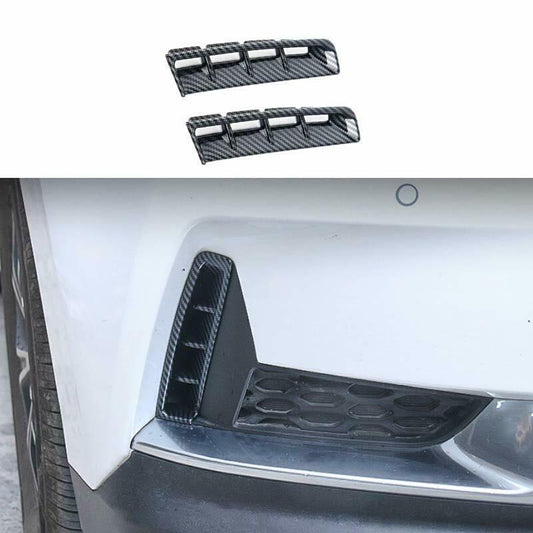 for Kia Carnival 2022-2023 Carbon Fiber Front Bumper Air Inlet Vent Frame Cover