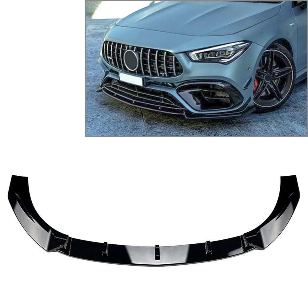 1x Front Bumper Splitter Lip Diffuser Spoiler Guard Protector Fit for Benz CLA Class