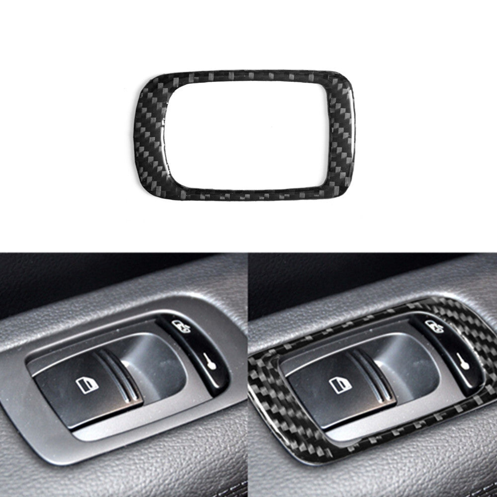 Carbon Fiber Dashboard Speaker Frame Cover Trim For X5 E70 X6 E71 2008-2013 v