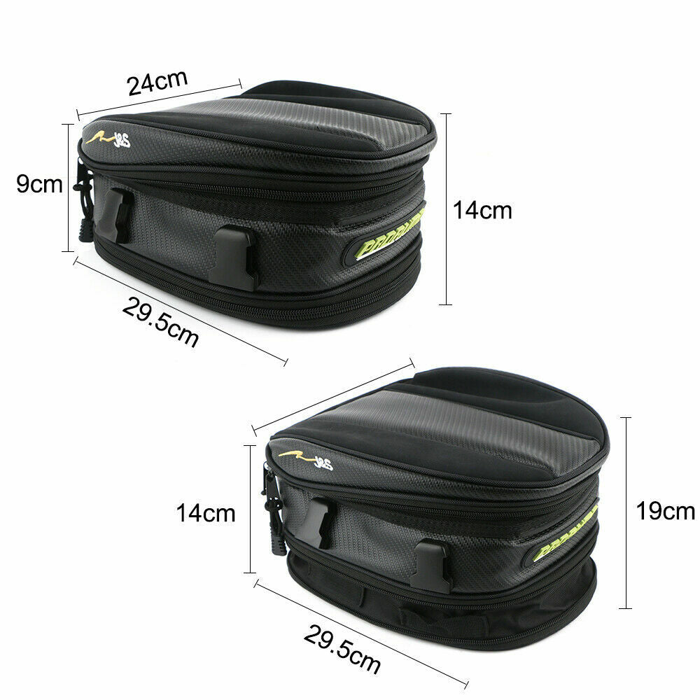 Luggage Rear for Seat Rider Bag Tail Helmet Pack Motorcycle Motorbike Waterproof