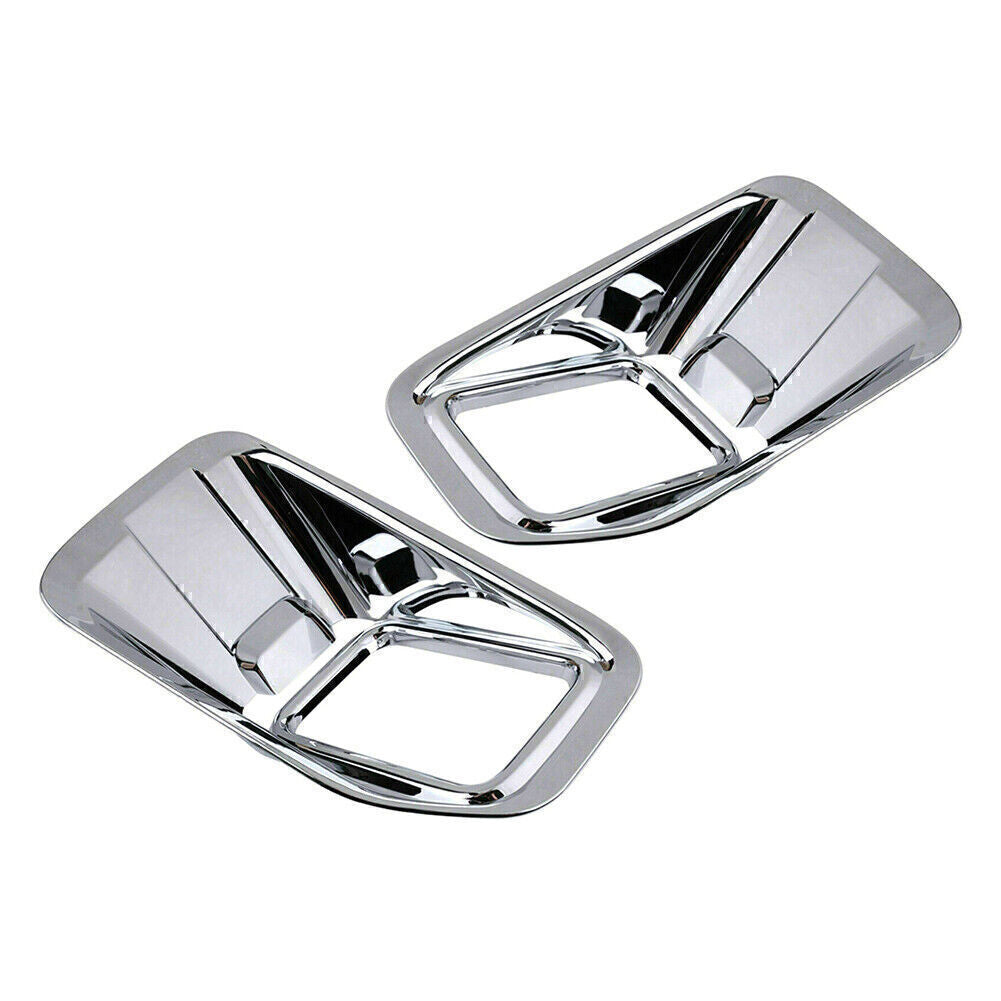 Car Front Fog Light Lamp Decoration Cover Trim Fit for Ford F-150 2015 - 2018 Chrome