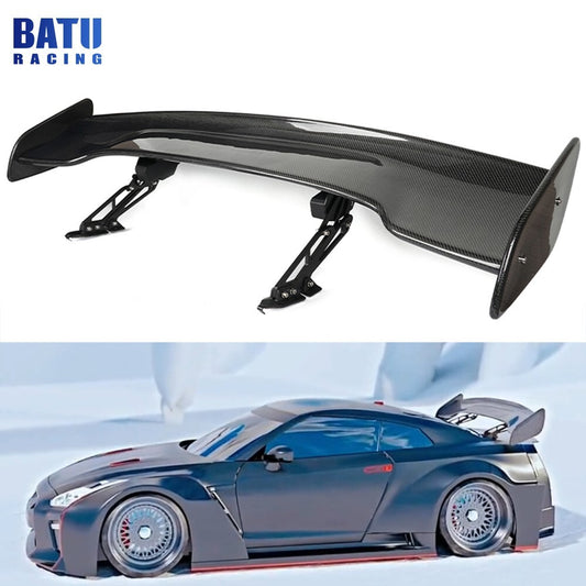 Universal 100% Real Carbon Fiber Electric Rear Spoiler Fit for Racing GT