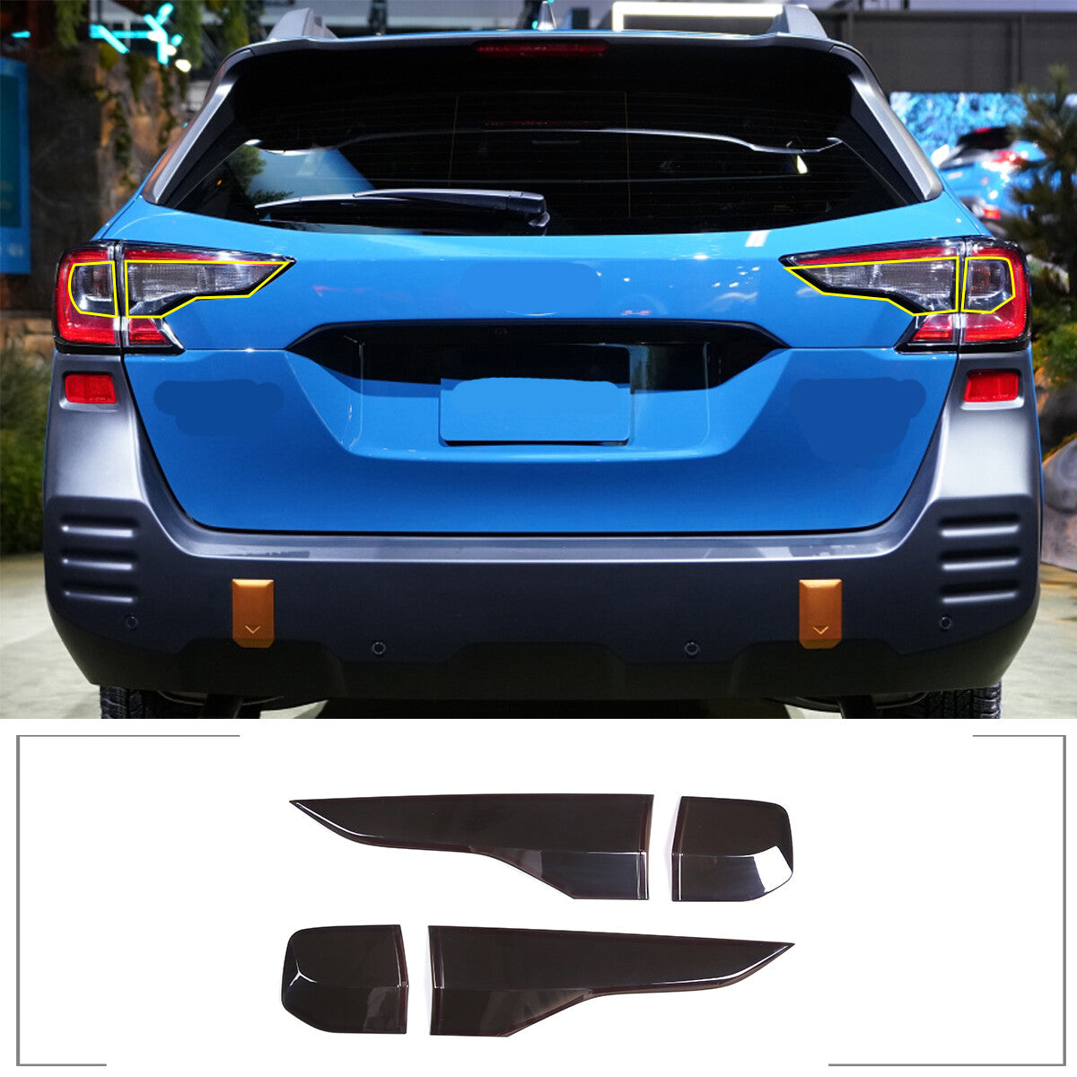 Carbon fiber ABS protective cover decoration suitable for Subaru WRX 2021-23 Sdan side for smart door handle- v