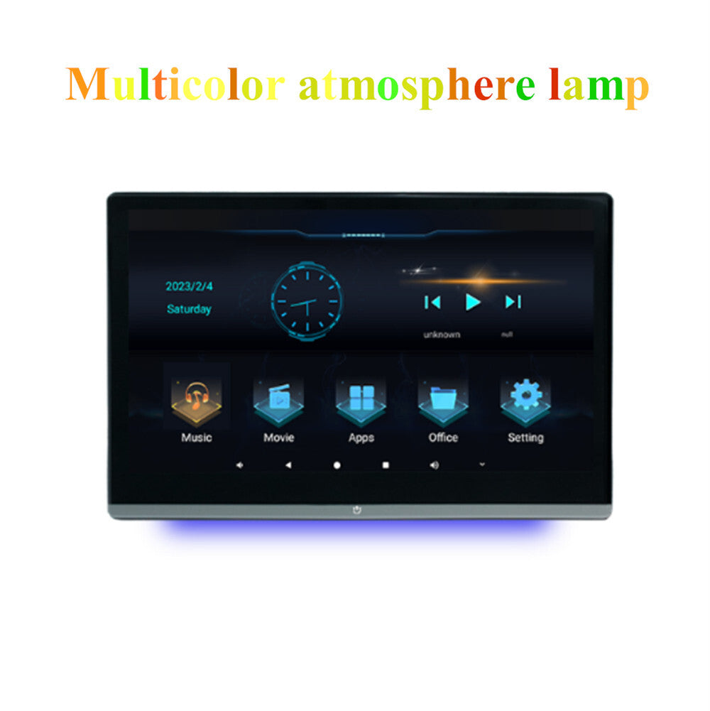 2Pcs Car Rear Headrest Monitor Player Bluetooth 13.3in Touch Screen 4+64G WIFI
