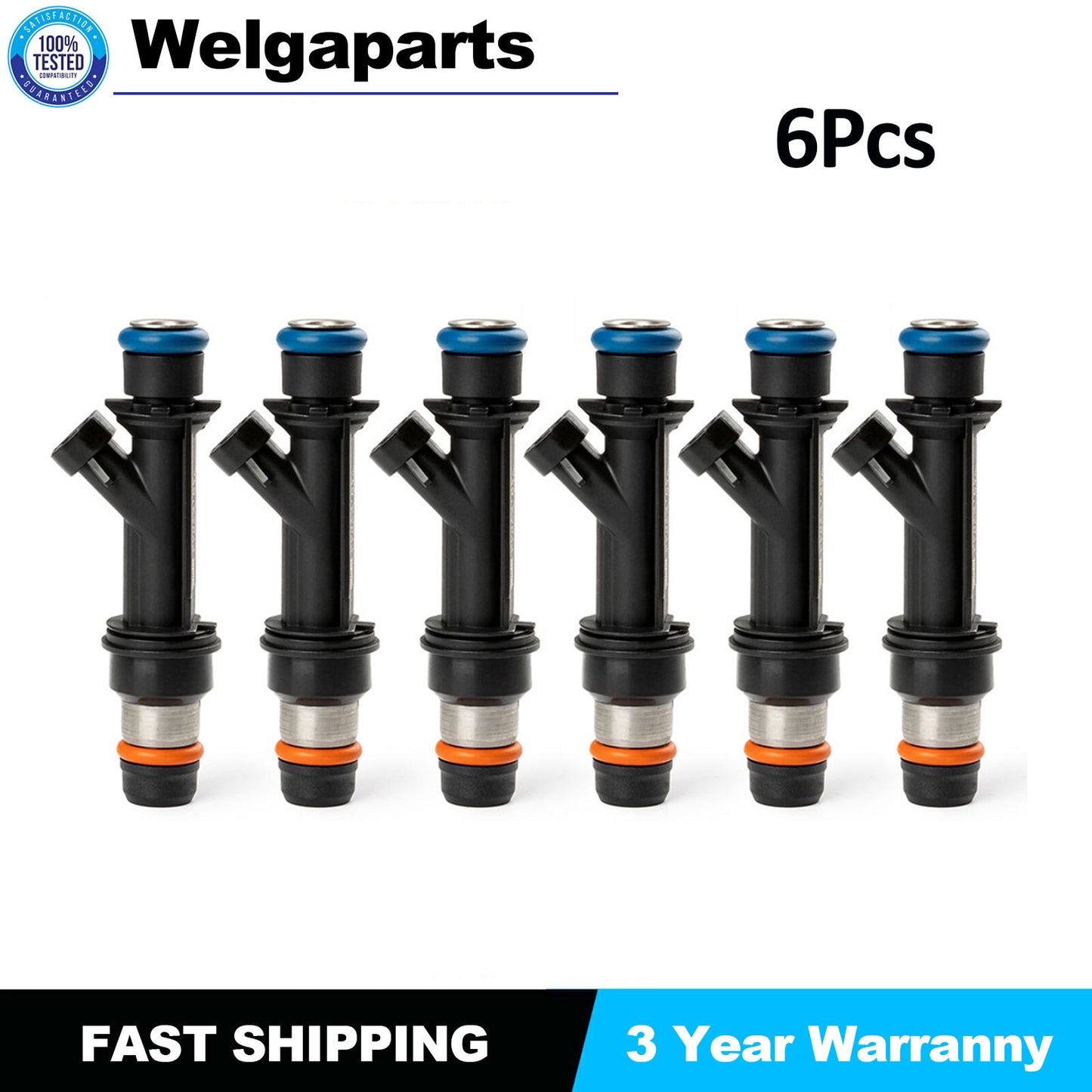 6Pcs Fuel Injectors 25313185 For 2002-04 for Chevrolet Trailblazer for GMC Envoy 4.2L