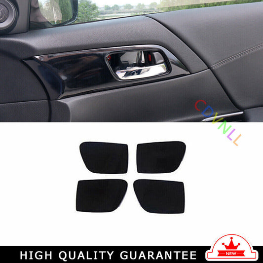 Inner Door Bowl Sticker Trim Fit for Honda Accord 9TH 14-2017 Black Titanium 4X