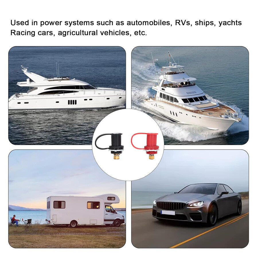 250A 12V battery charger rear pin connector terminals suitable for automobiles and boats - n