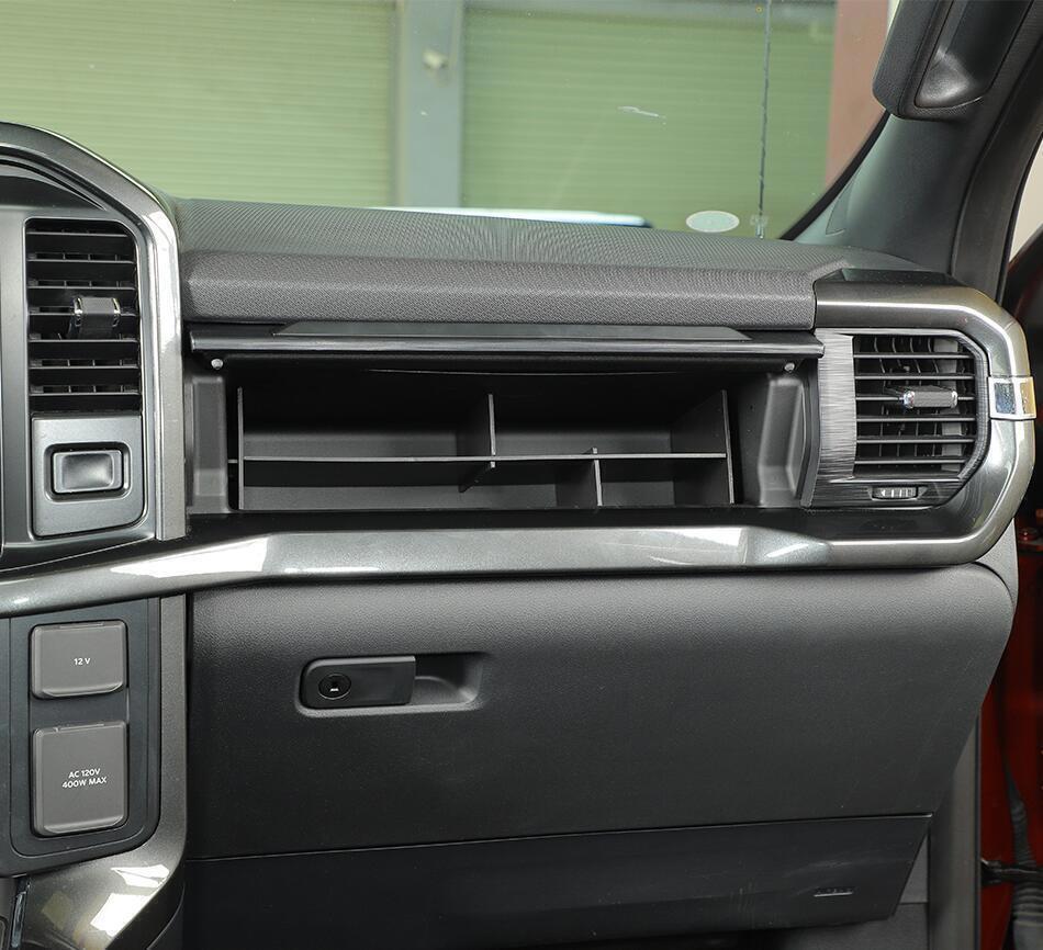 For 21-2022  for ford  F150 F-150 Interior for Co -Pilot Storage Insert Divider Panel Trim