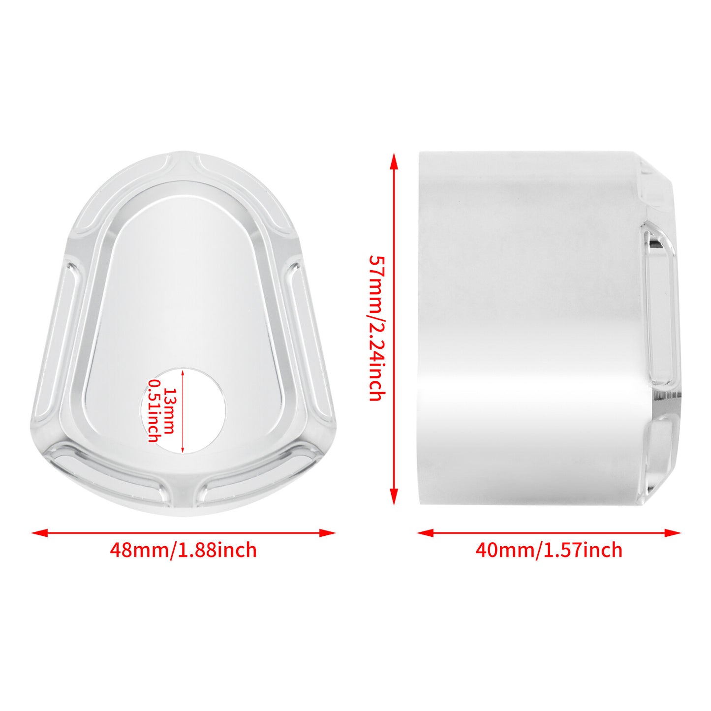 Chrome Ignition Switch Cover Fit for Harley Electra Road Street Glide 2007-2013 Q