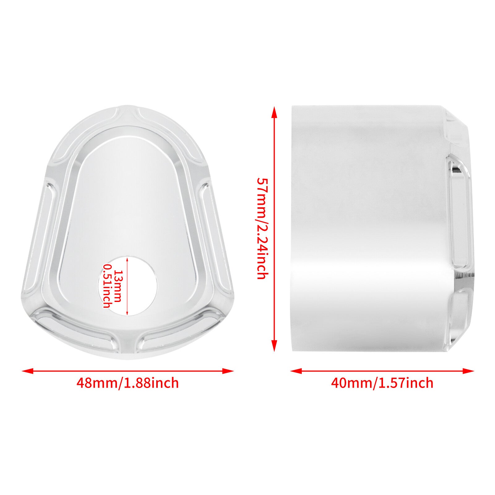 Chrome Ignition Switch Cover Fit for Harley Electra Road Street Glide 2007-2013 Q