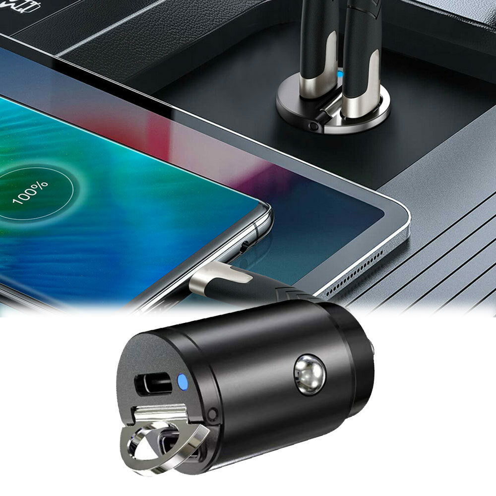 for Mini Dual USB PD Car for Mini for Charger 30W Fast Charge Adapter Car Accessories