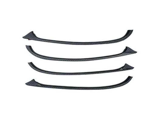 for Chevrolet Malibu 2016-2021 Carbon Fiber Side Door Scuff Plate Interior Cover