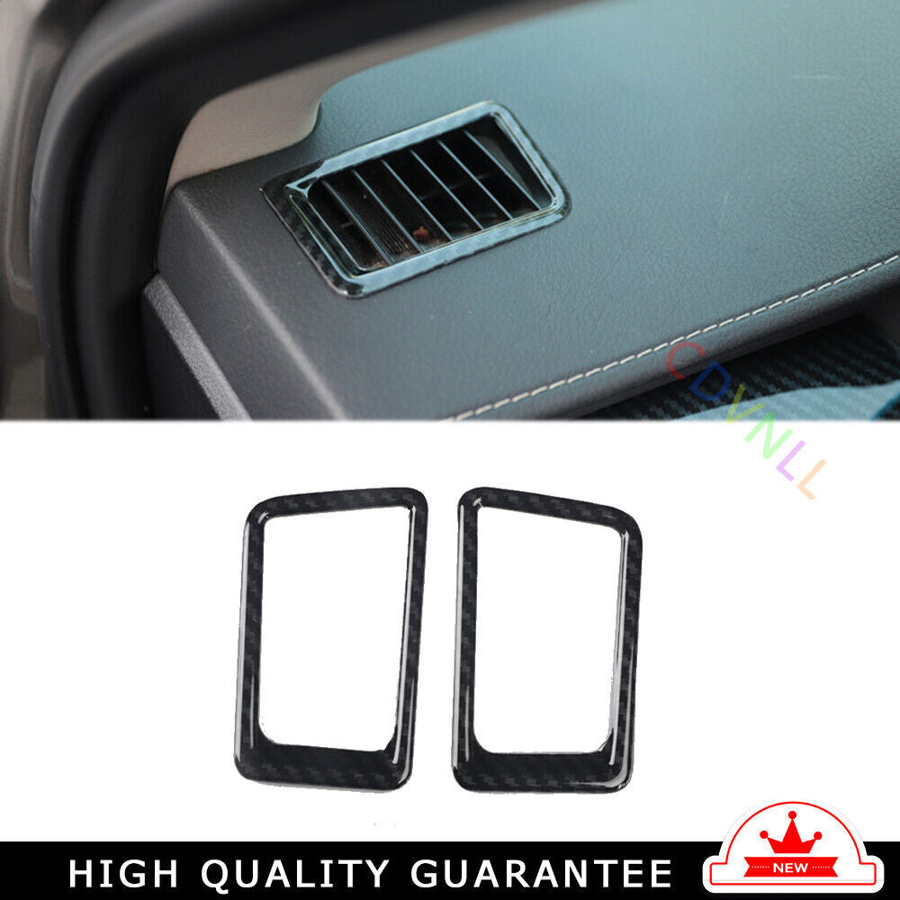 Instrument LR Air Outlet Vent Trim Fit for Lexus NX 2015-20 Black Carbon Fiber