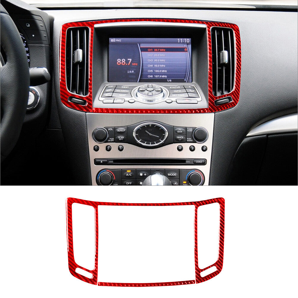 Red Carbon Fiber Driver Side Air Vent Cover Trim For Matrix 2009-2014 v
