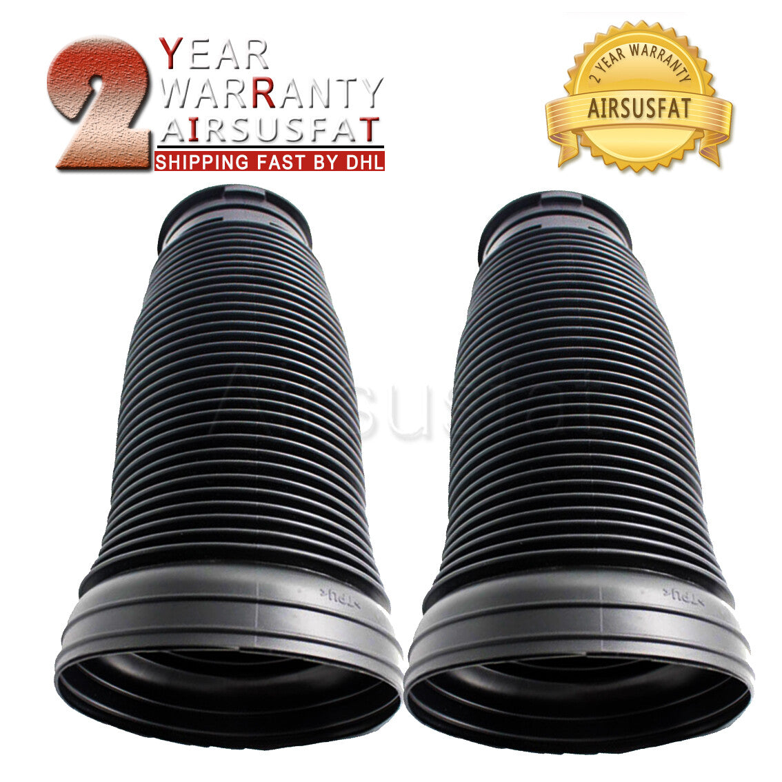 Pair Front Air Shock Strut Dust Boot Cover for Mercedes W220 S-Class 2203202438