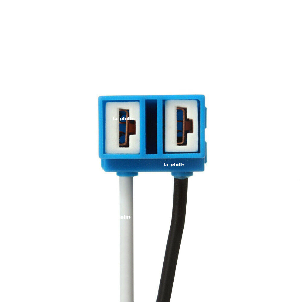2PCS H7 2 Pins Headlight Bulb Socket Outlet Array Lamp Base Car Connector Plug Q