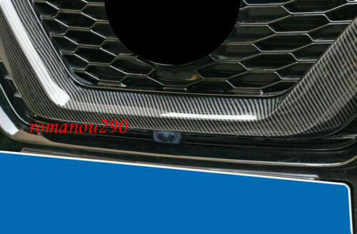 for Nissan Rogue Sport 2020-2021 Carbon Fiber Look U Type Front Grill Cover Trim