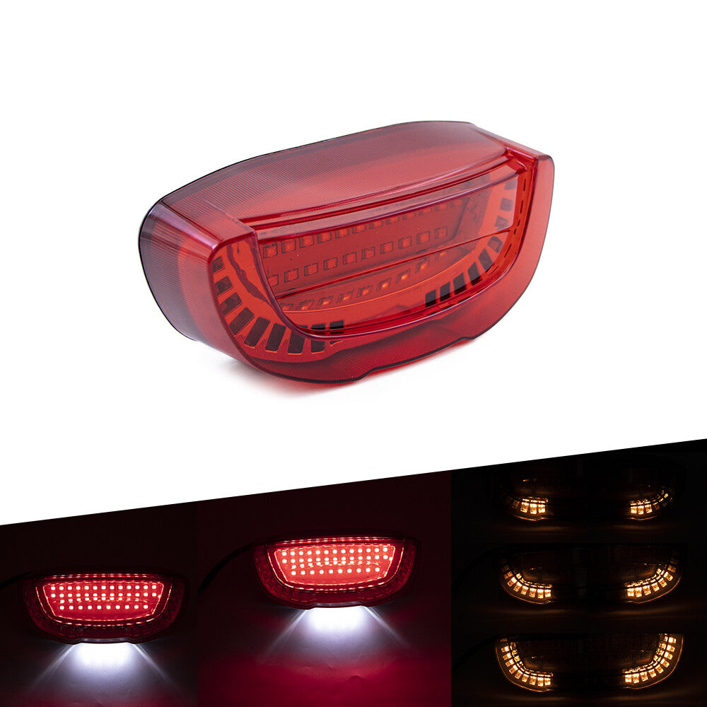 LED Red Tail Brake Flowing Water Turn Signal Light for Honda CBR250 1988-1999 Q