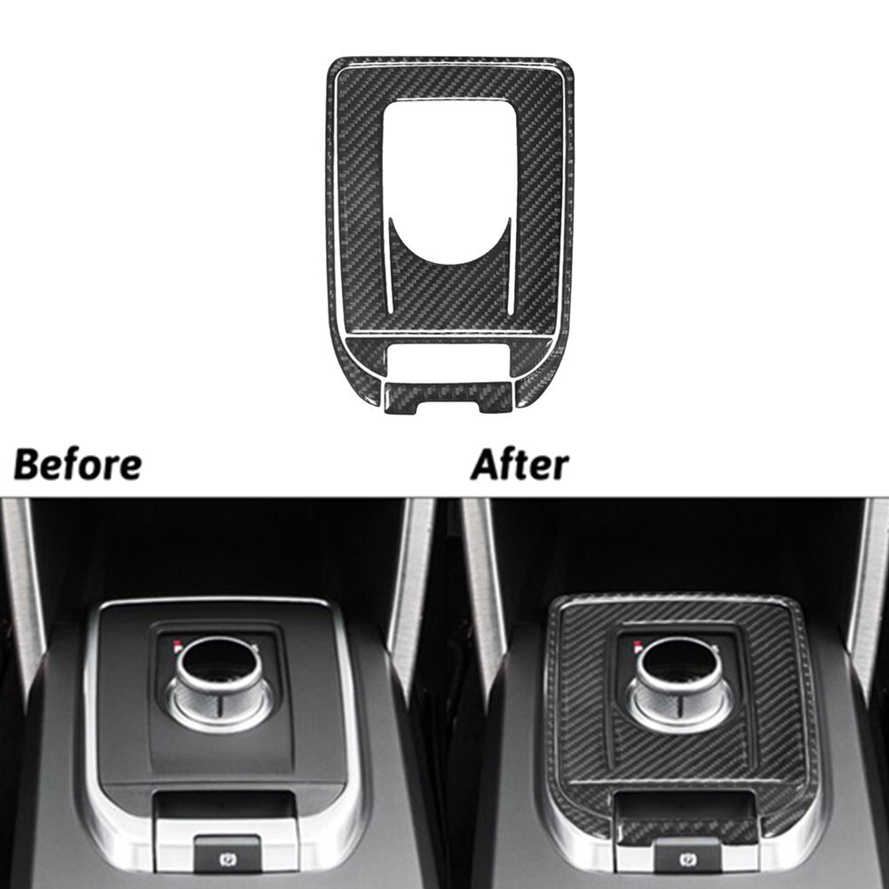 2XCarbon fiber Interior Speedometer Trim Cover for Lincoln for Navigator 2007-2014 v