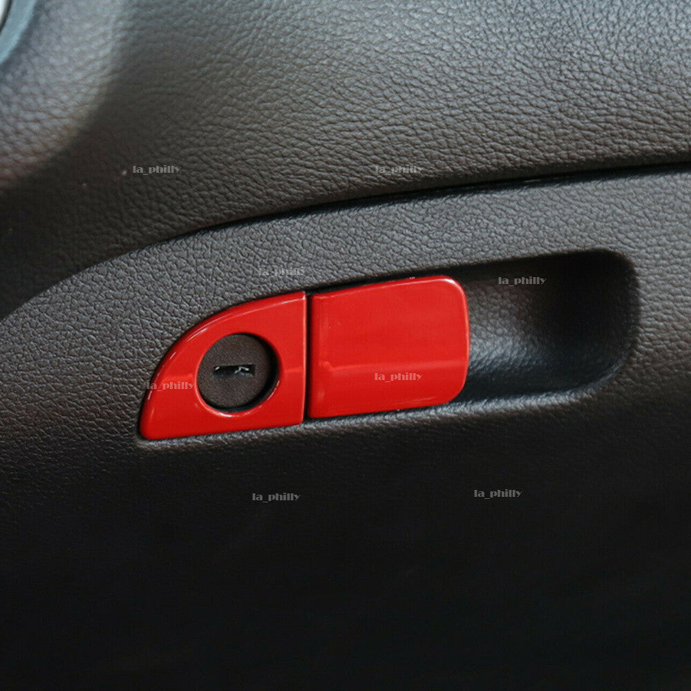 Co-pilot Storage Box Handle Cover Trim Red Fit for Dodge for Charger 2010 to 2020