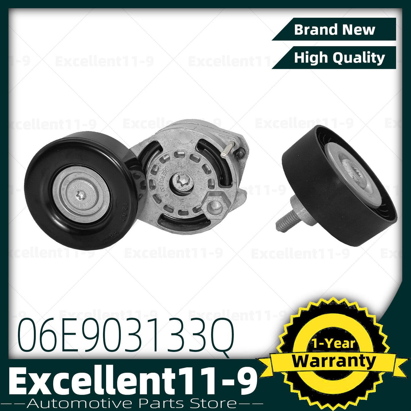 Belt tensioner and belt idler 06E903341G suitable for Audi A4 A5 A6 Q5 BKH CALA 06E903133E- n