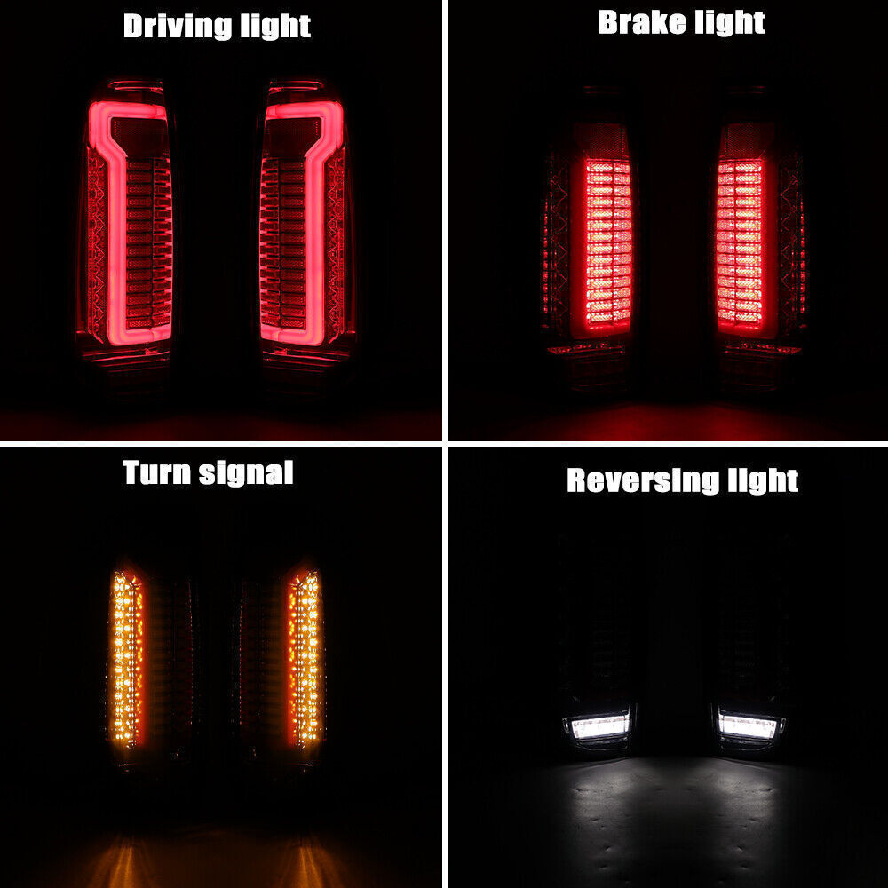 Pair LED Smoke Tail Lights For 2005-2014 for Nissan Navara D40 Frontier Rear Lamps