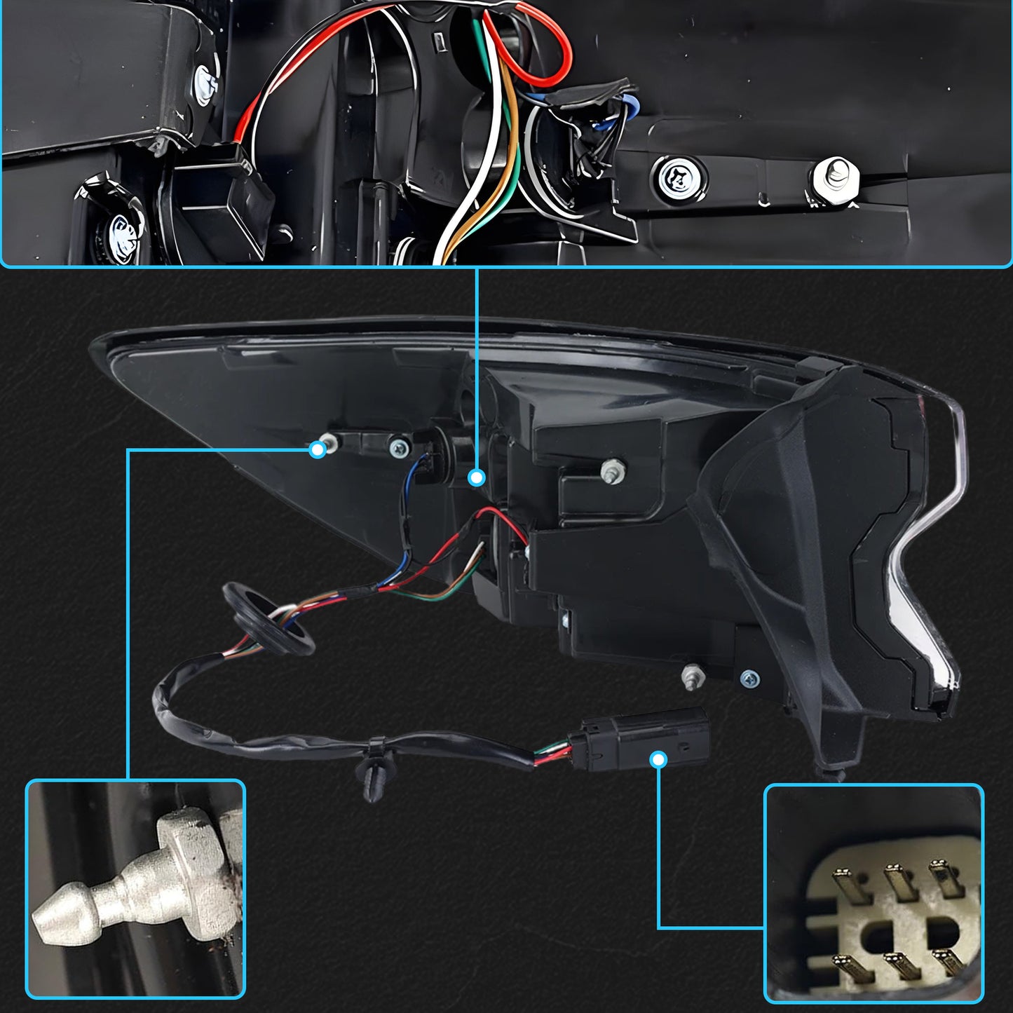 1 new LJ6Z-13404 for Ford Escape 2020/2021, right taillight brake