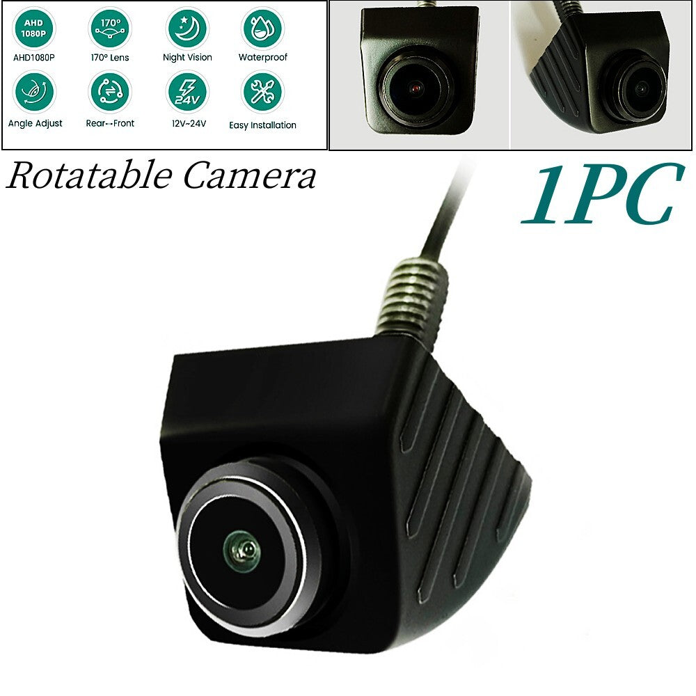 12V-24V Car SUV Rearview Reverse Parking AHD Rotating Waterproof Camera n