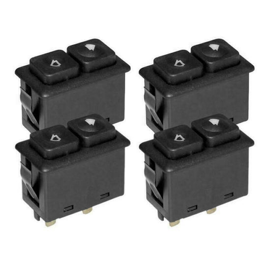 fit for BMW E23 E24 E28 E30 61311381205 4Pcs 5 PIN Illuminated Power Window Switch