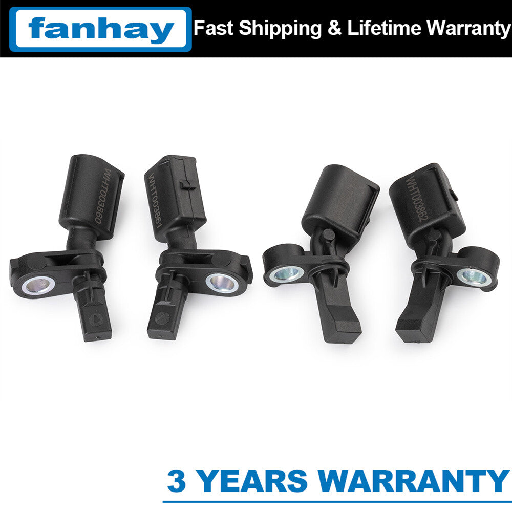4Pcs ABS Wheel Speed Sensor for AUDI A1 for VW WHT003860 WHT003861 L & R F & R