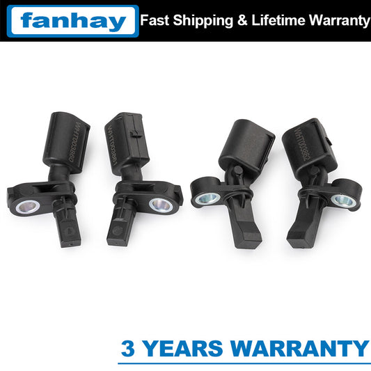 4Pcs ABS Wheel Speed Sensor for AUDI A1 for VW WHT003860 WHT003861 L & R F & R