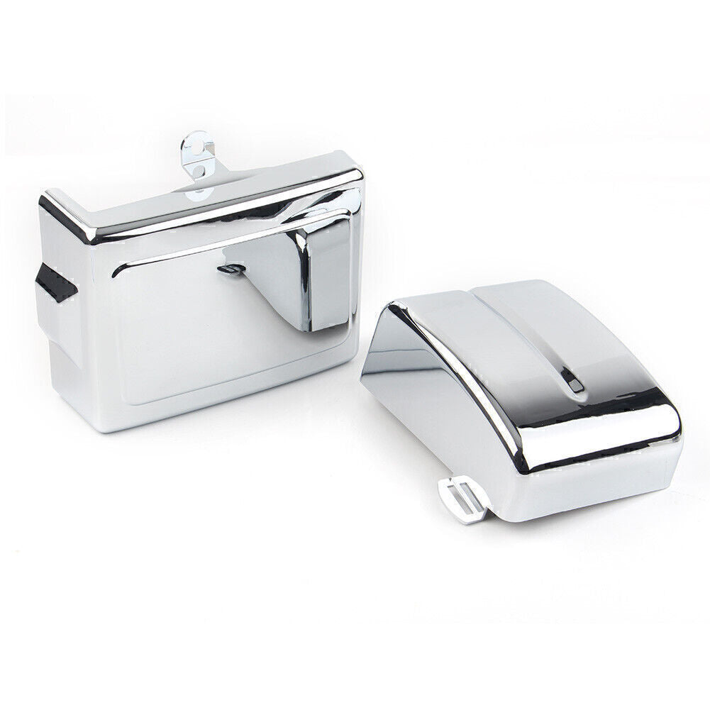 Side Battery Covers for Harley Dyna Fat Street Bob Low Rider Super Glide 2006-17