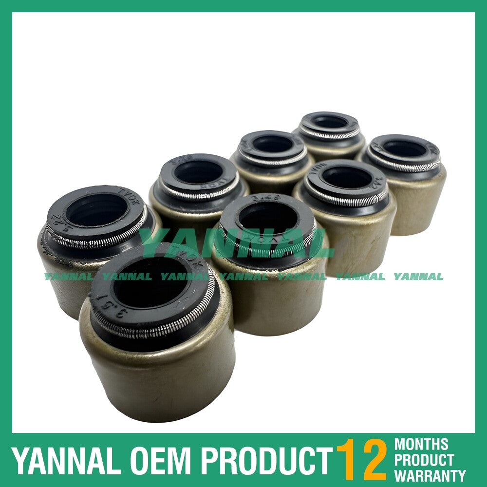 8-piece set of valve oil seals for Deutz FL914 excavator engine parts -