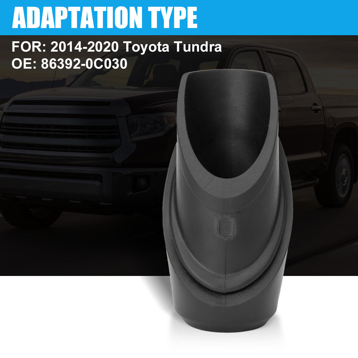 1X 86392-0C030 Antenna Base Cover Cable Ring Frame for Toyota Tenderloin 2014-2020 Q